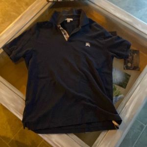Vintage Burberry Brit Polo, Navy Blue